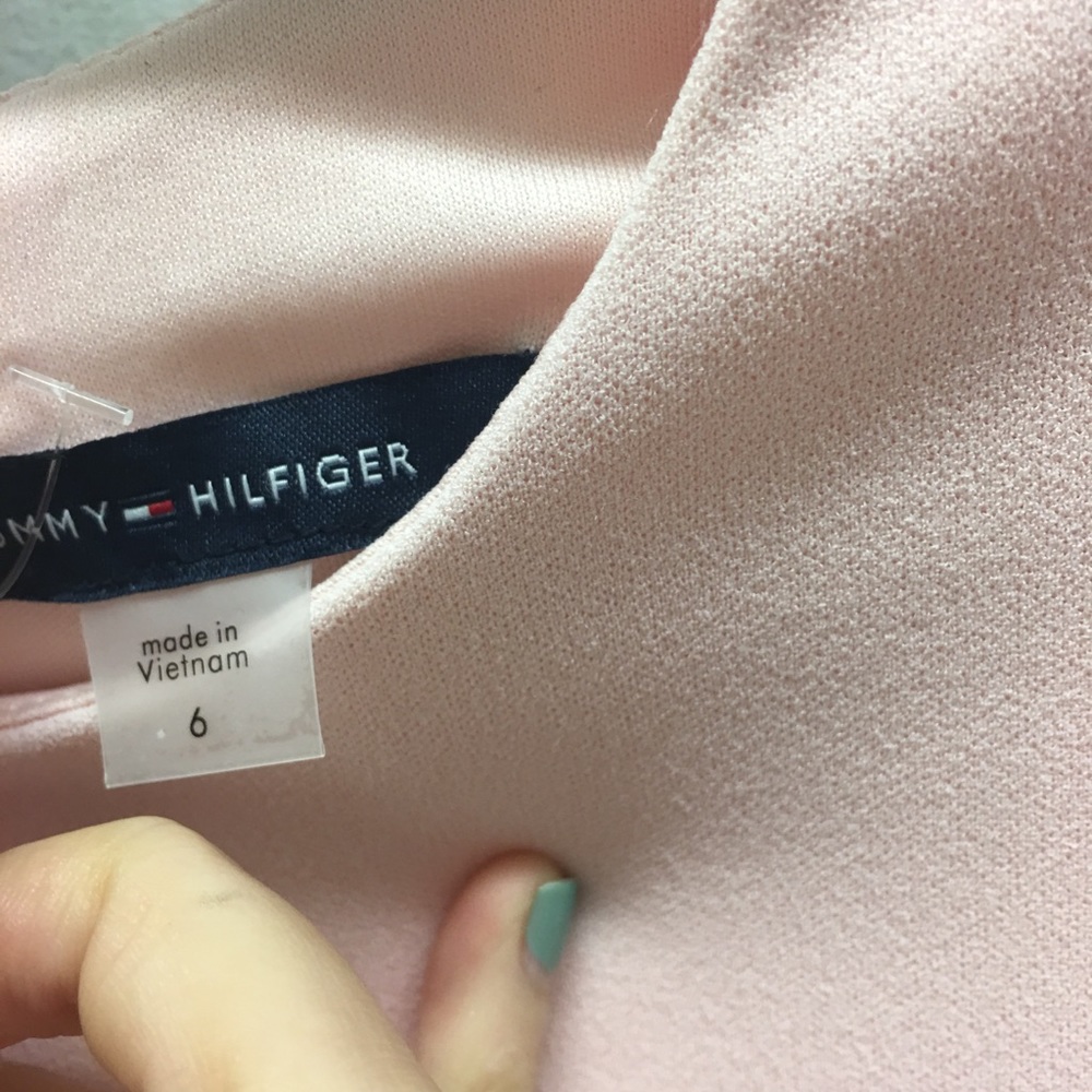 SOLD Tommy Hilfiger Flutter-Sleeve Fit&Flare Dress - Picture 5 of 7